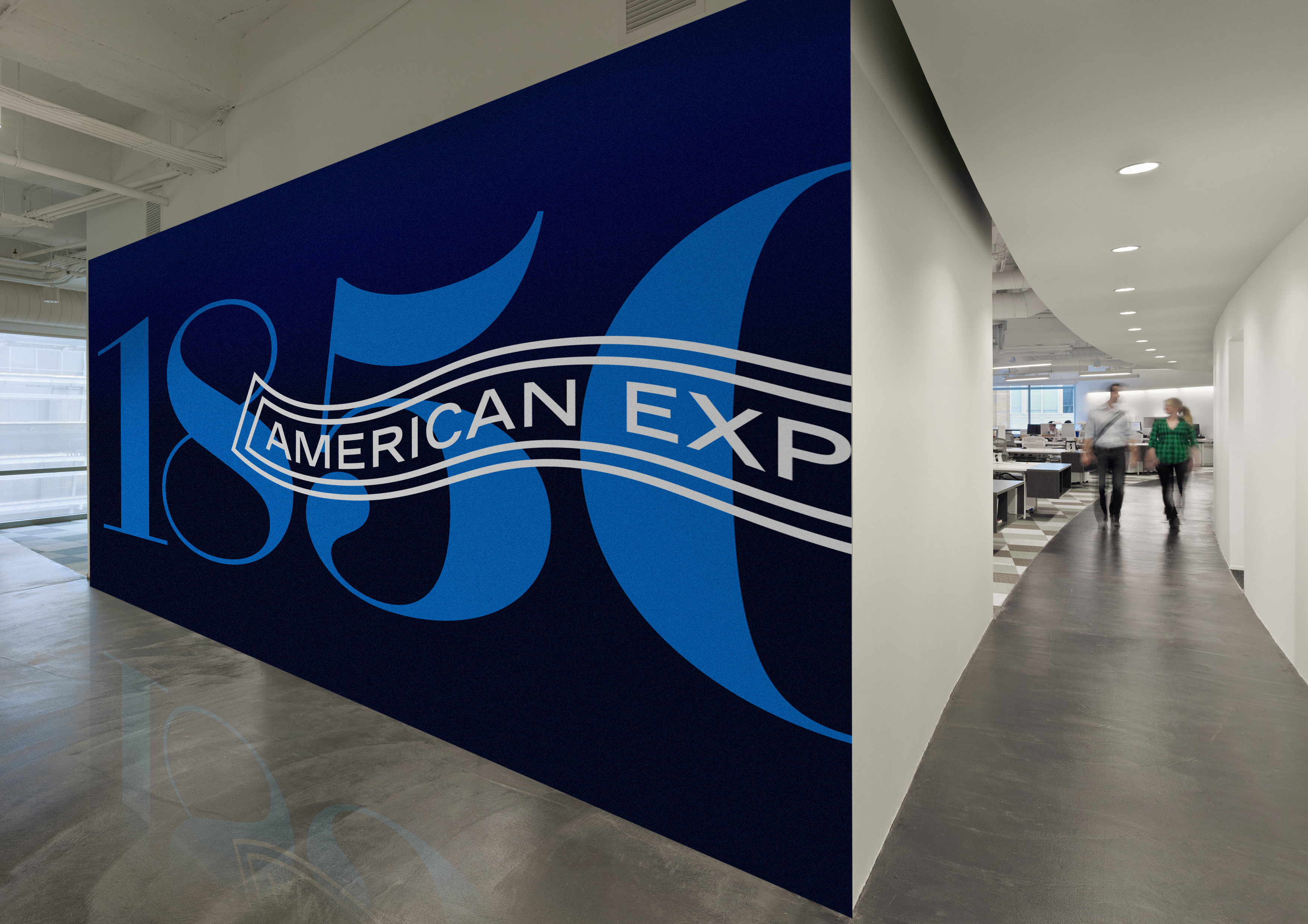 American Express 1850 brand installation